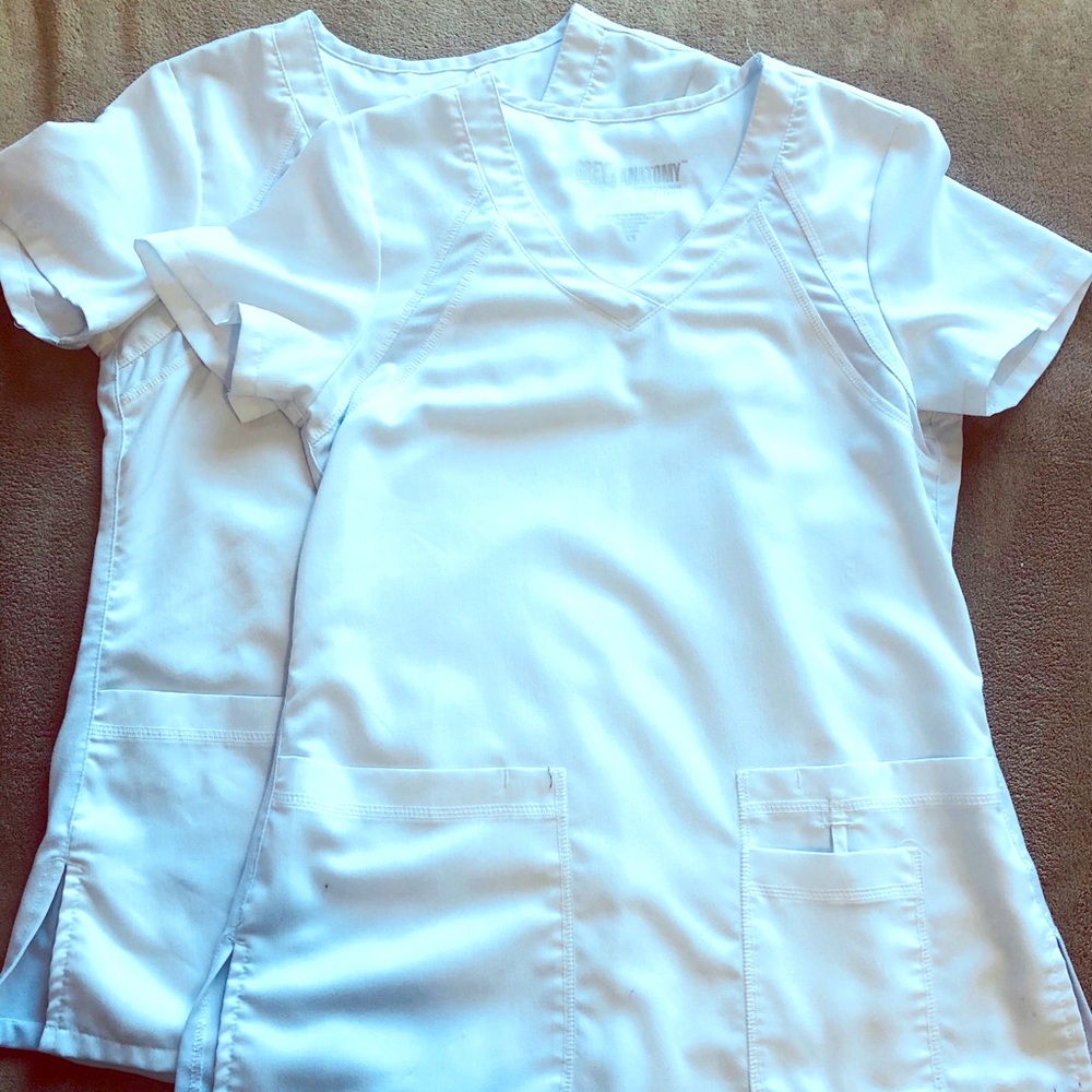 Grey’s Anatomy White XS scrub tops!